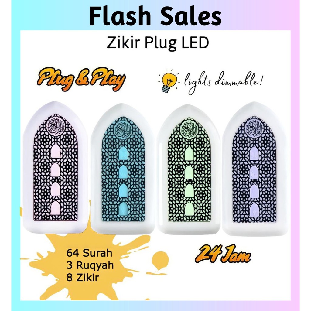 **READY STOCK**Zikir Led Auto Play 24 JAM Zikir Plug in / ZIKIR RUQYAH