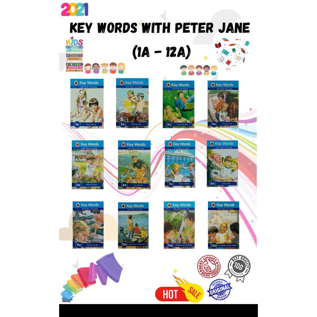 KEY WORDS WITH PETER AND JANE (1A 12A BLUE BOOKS) Shopee Malaysia