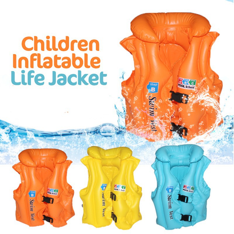 (READY STOCK) ABC Pool School Children Inflatable Float Life Jacket Baby Swimming Safety Vests