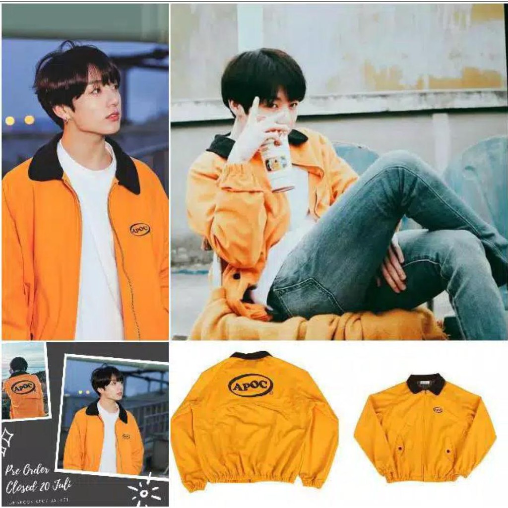 Jungkook Euphoria Jacket Apoc Yellow Jacket atelieryuwa.ciao.jp