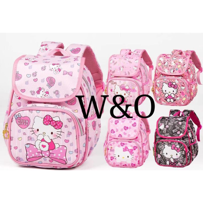 Unicorn Hello Kitty Backpack Bag Fashion For Kids Kindergarten Beg