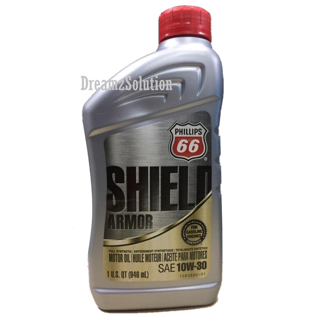 Phillips 66 Shield Armor 10W30 Petrol Engine Oil Fully Synthetic 946ml
