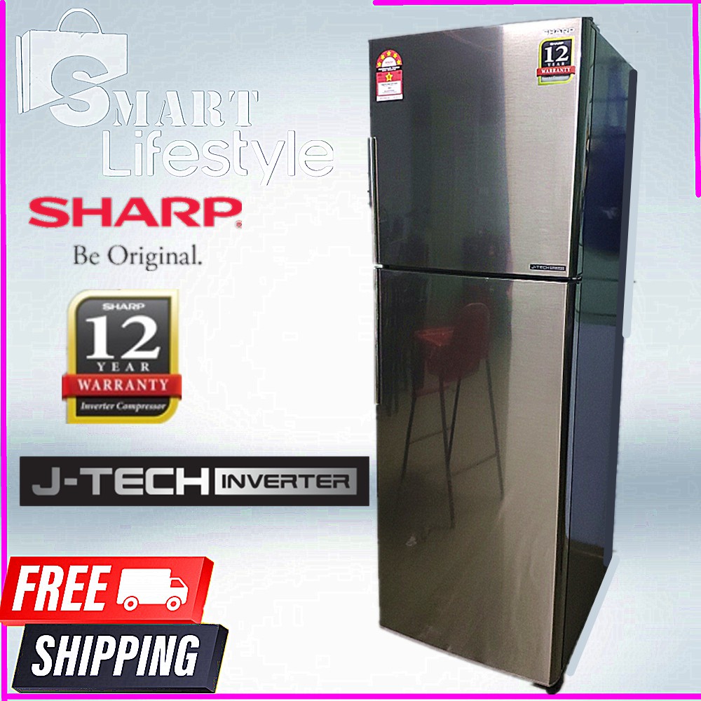 【FREE SHIPPING】 Sharp Smile Refrigerator SJ406MSS 400L Shopee Malaysia