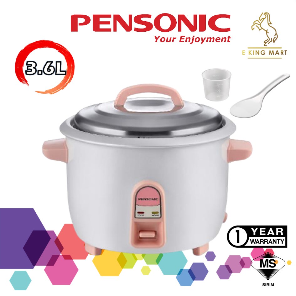 PENSONIC 3.6L Traditional Rice Cooker PRC3602 With Kept Warm Function