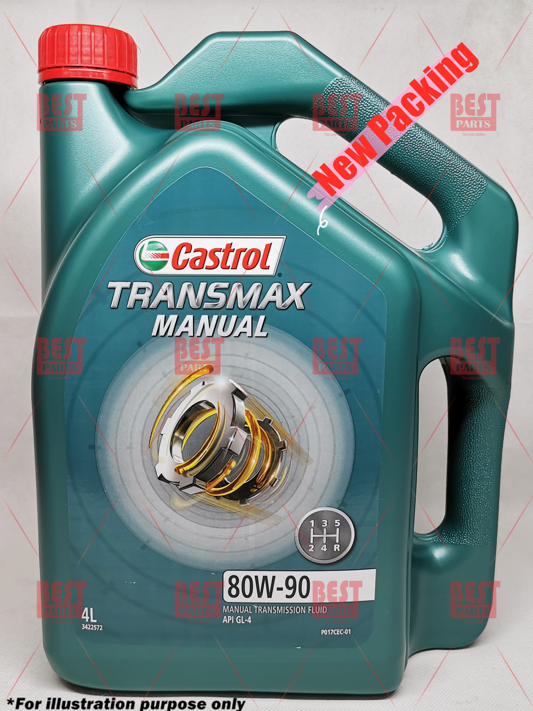 CASTROL Manual Gear Oil 80W90 GL4 TRANSMISSION GEAR OIL 4 Litre