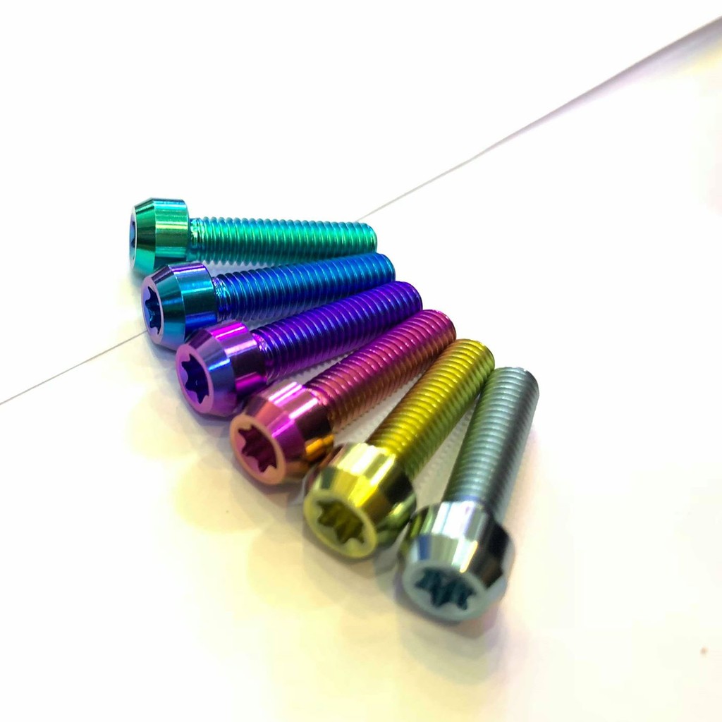 Gr5 titanium cylinder head bolt 5.20mm (M5*20 pillar head) for Domino