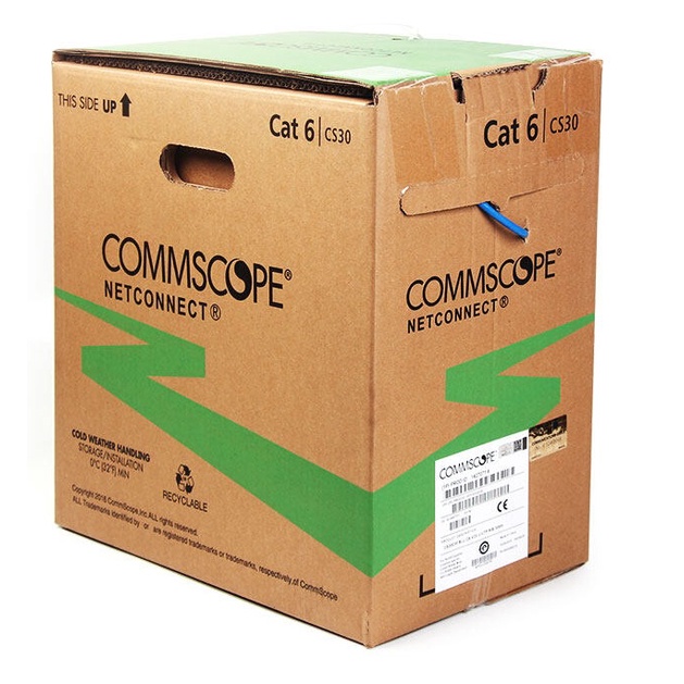 COMMSCOPE AMP CS30CM CAT6 UTP 24AWG FULL COPPER NETWORK CABLE 305M 1BOX