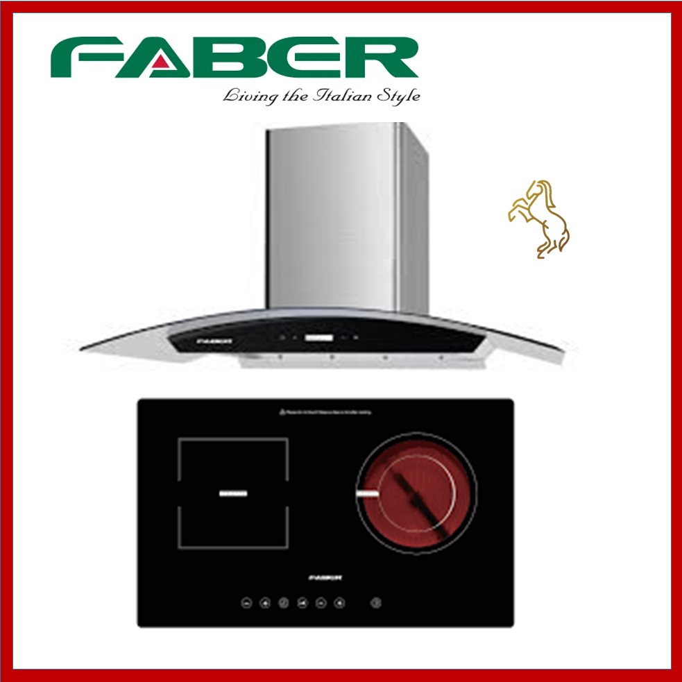 Faber Build In 1,200m³/h Cooker Hood FABERJET VELOCITA 90SS + New