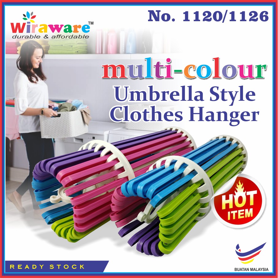Multipurpose Clothes Hanger / Umbrella Style Clothes Hanger / Penyakut