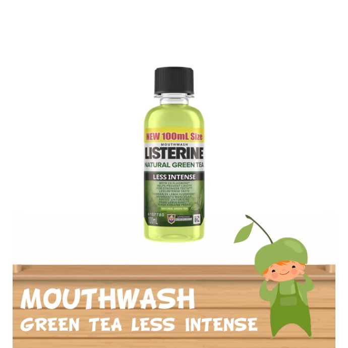 Listerine Green Tea Less Intense Mouthwash 100ml Shopee Malaysia