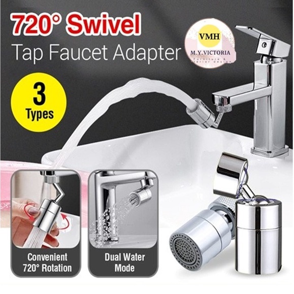 Universal Splash Filter Faucet Rotate Water Head Wash Basin Tap