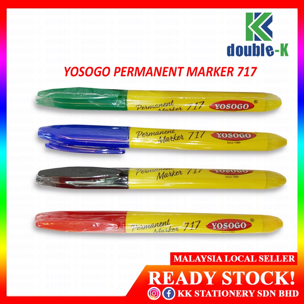 YOSOGO Permanent Marker 717 Pocket Size RM1.15/pcs Shopee Malaysia