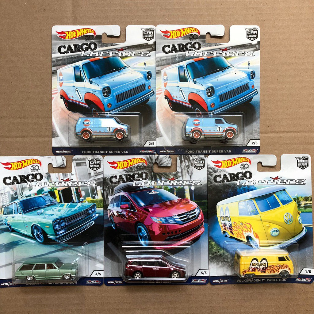 Hot Wheels Cargo Carriers Car Culture Set 5pcs Shopee Malaysia