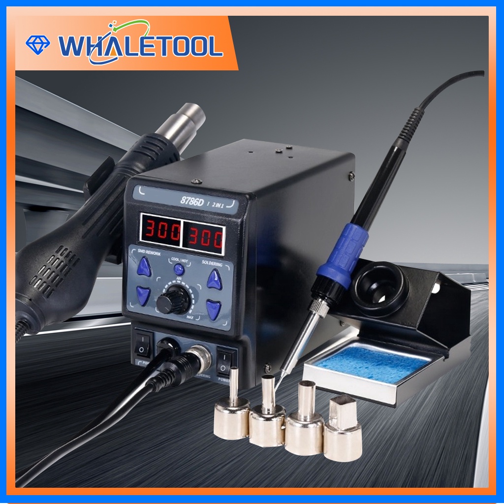 LED Rework Station Hotair Desoldering Station 2in1 Digital Display