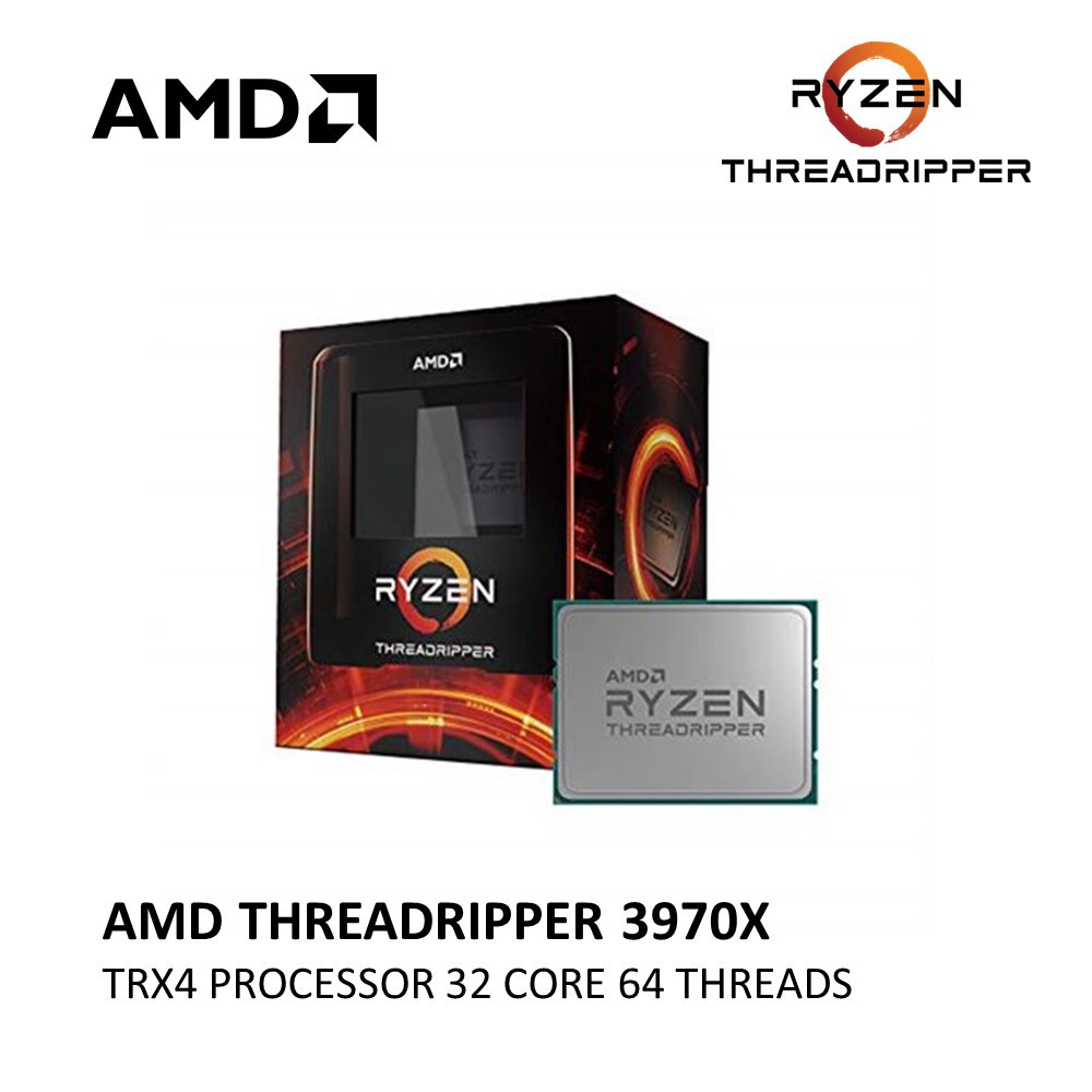 AMD Ryzen Threadripper 3970X 32 Core 64 Thread 3.7 GHz 4.5