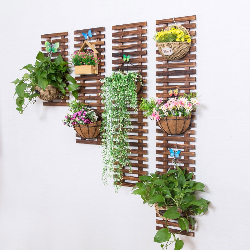 Weatherproof wall hanging plant rack flower pot hanger Balcony wall