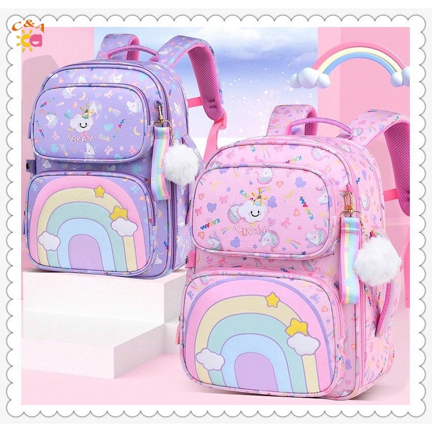 C&A 37/40cm Beg Kids Backpack Primary School Bag 16 Grade Waterproof