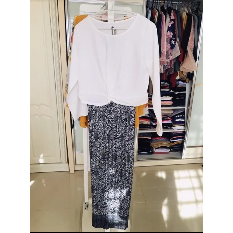 Gambar Baju Kurung Hitam Putih / Dj Design Hitam Putih Kurung Moden