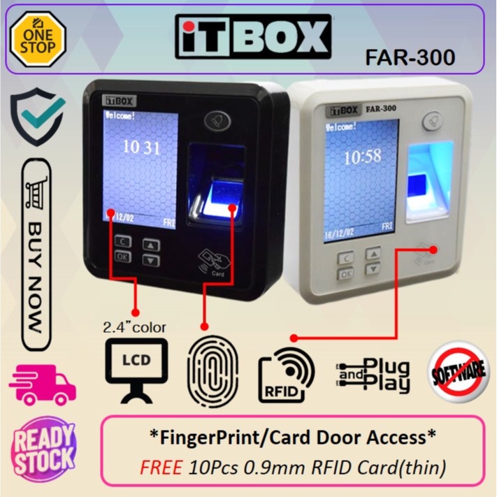 iTBOX Fingerprint Door Access System/Attendance system LCD Display
