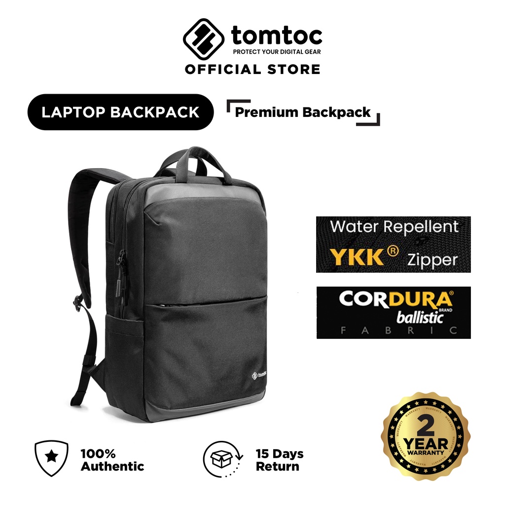 tomtoc H71 Premium Urban Laptop Backpack (15.6") Shopee Malaysia