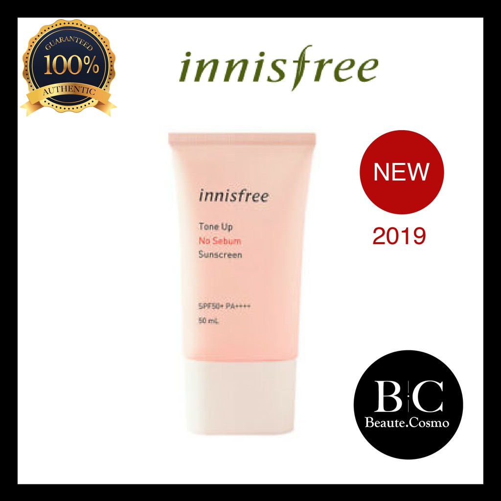 Innisfree Toneup No Sebum Sunscreen SPF50 PA+++ 50ml Shopee Malaysia