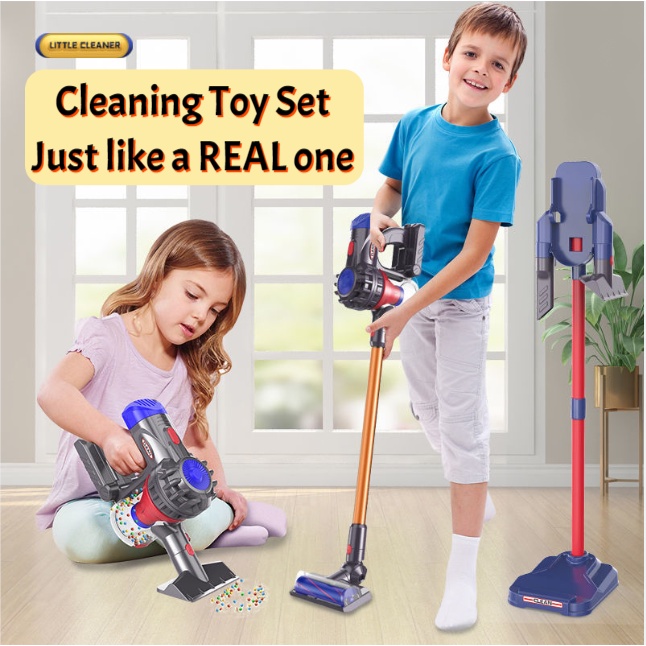 Kids Vacuum Cleaner (3in1) Dyson Real Cleaning Toy Pretend Play