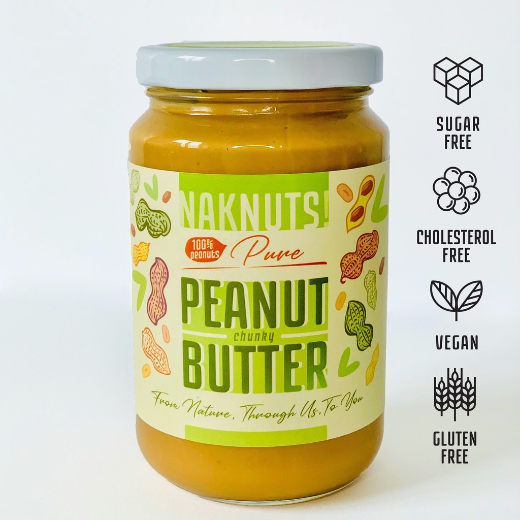 NakNuts Chunky Peanut Butter [NO SUGAR. NO SALT] [ALL NATURAL] 360g Shopee Malaysia
