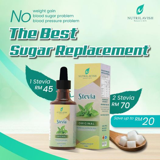 Nutrilavish Stevia Natural Sweetener Pemanis Semulajadi Shopee Malaysia