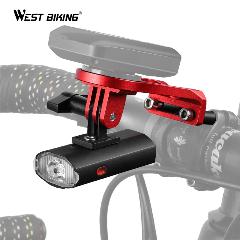 Bicycle Flashlight Aluminum Alloy Front Light with Gopro