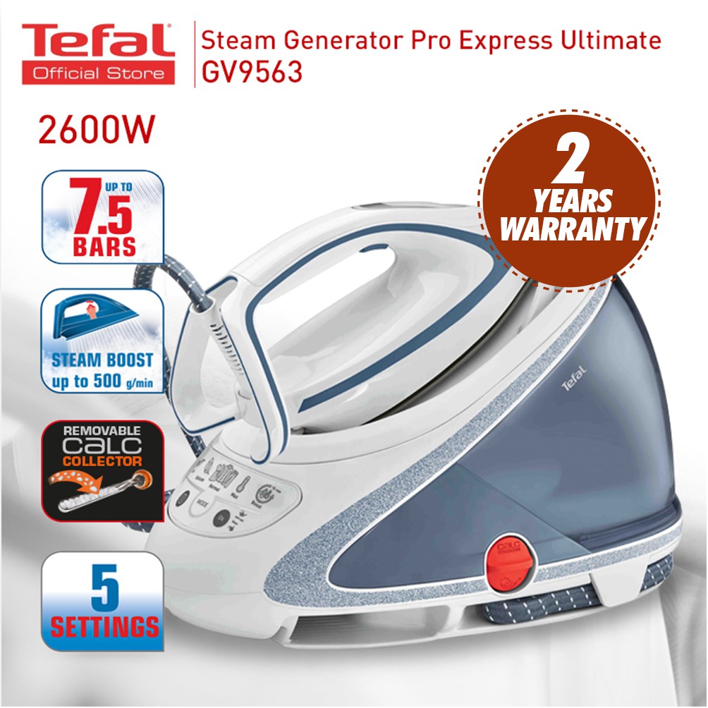 Tefal Steam Generator Pro Express Ultimate (2400W) GV9563 Shopee Malaysia