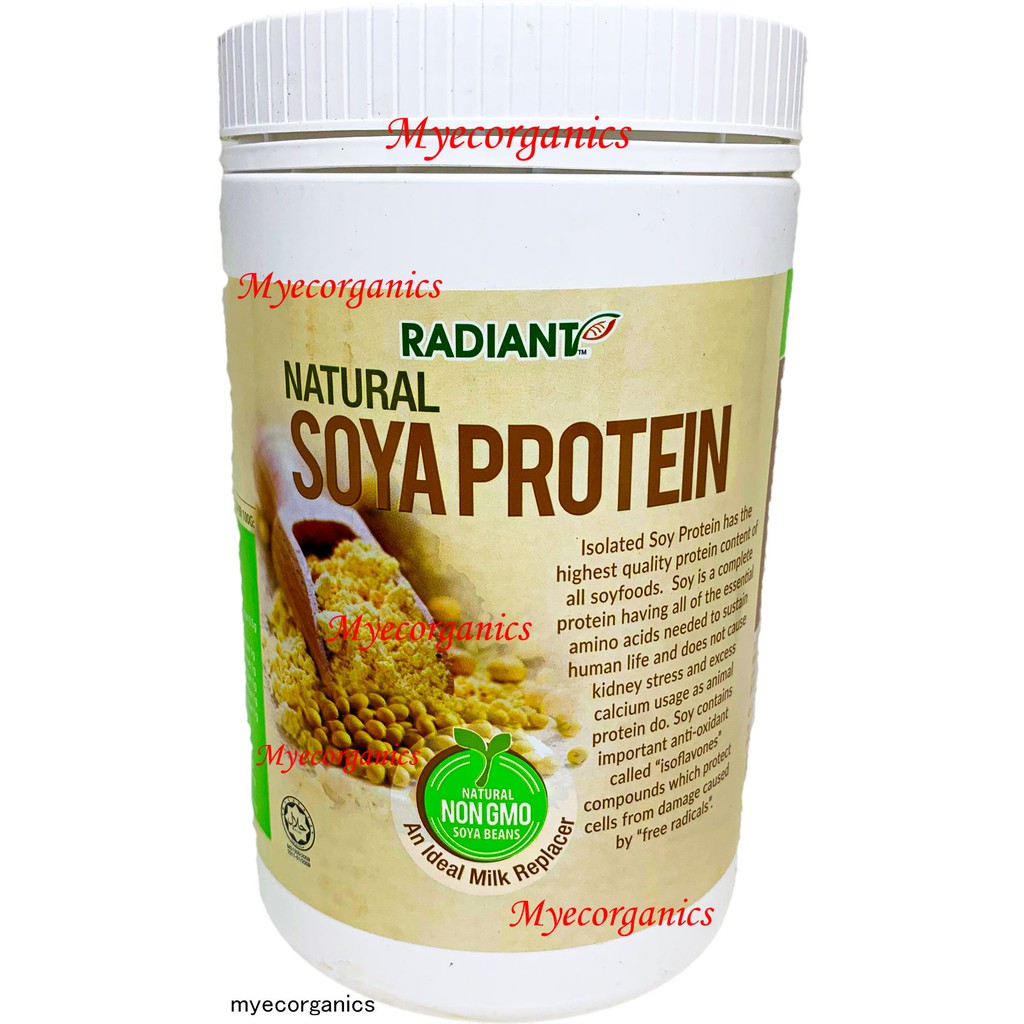 Radiant Natural Soya Protein Powder (NonGMO) 300g (HALAL), EXP 2/2024