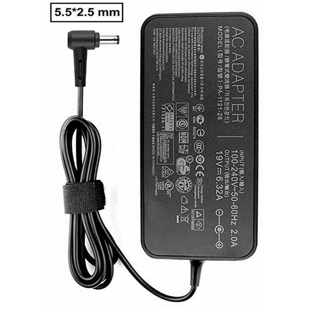 Genuine 120W ASUS Gaming Laptop AC Power Adapter / Charger 19V 6.32A 5.