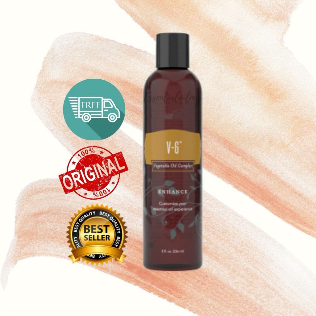 Young Livings V6 or V6 Enhanced Vegetable Oil 236ml + FREE Funnel