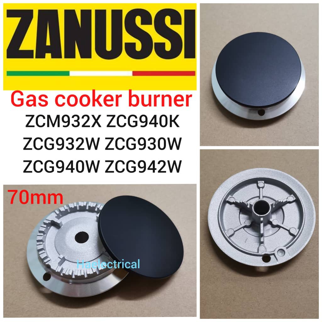 Zanussi Gas Cooker Burner Cap and Burner Crown ZCM932X ZCG940K ZCG932W