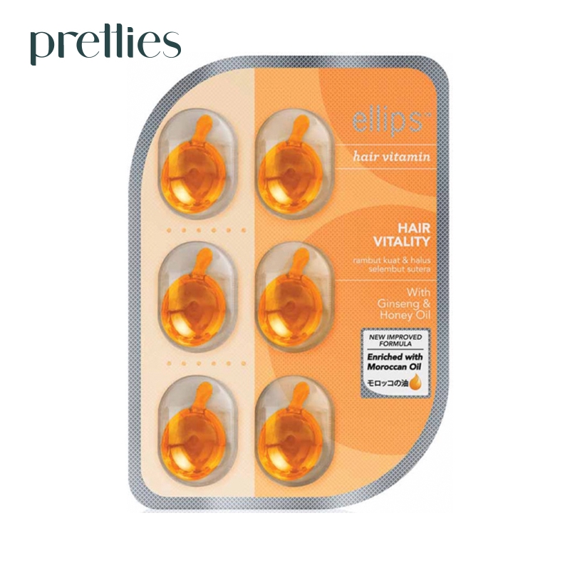 ELLIPS Hair Vitamin Oil (Hair Vitality) (6pcs/pack) Brown 8993417200052