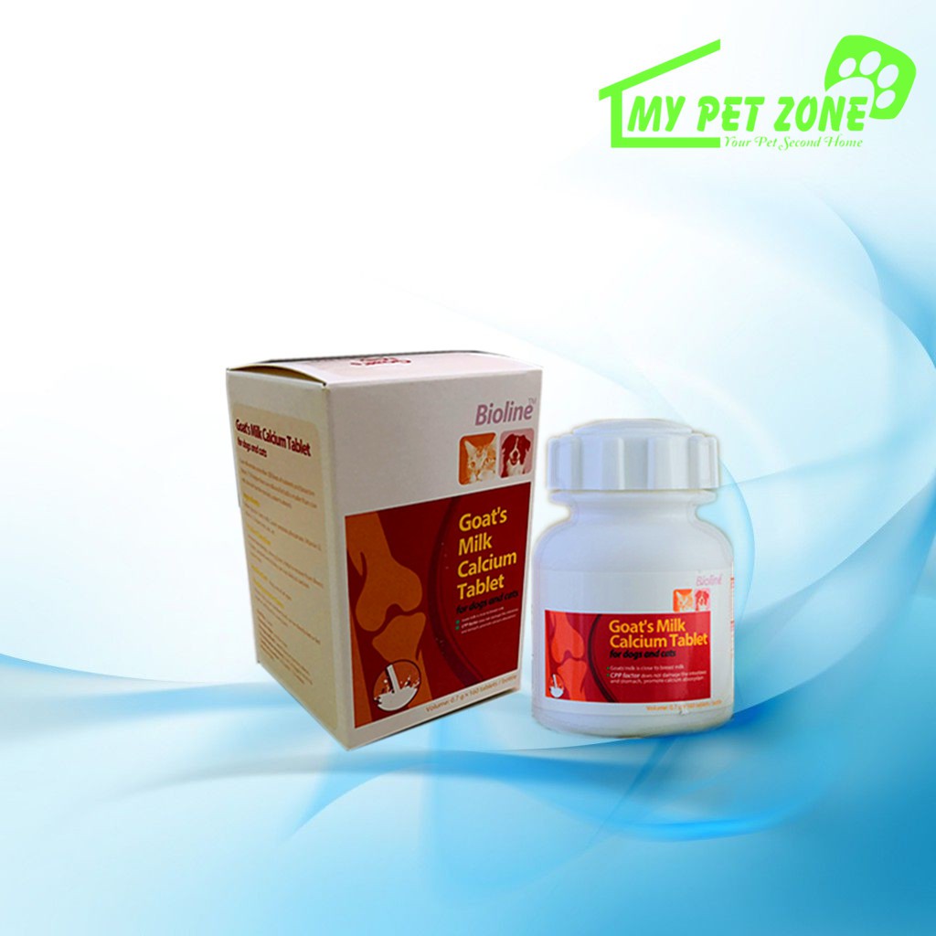 Bioline Goat's Milk Calcium Tablet (Dog & Cat) 160 Tablet / Bottle