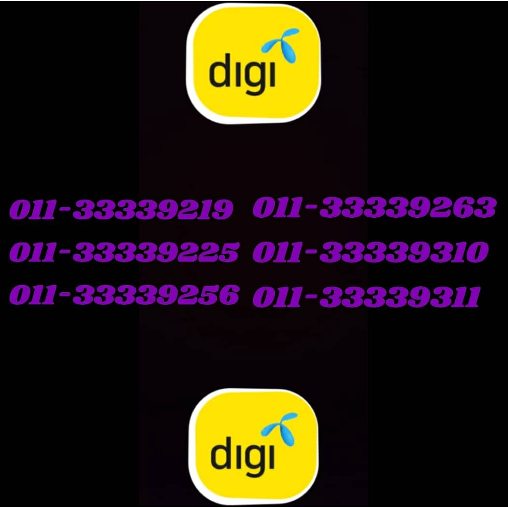 VIP NUMBER DIGI SIM CARD Shopee Malaysia