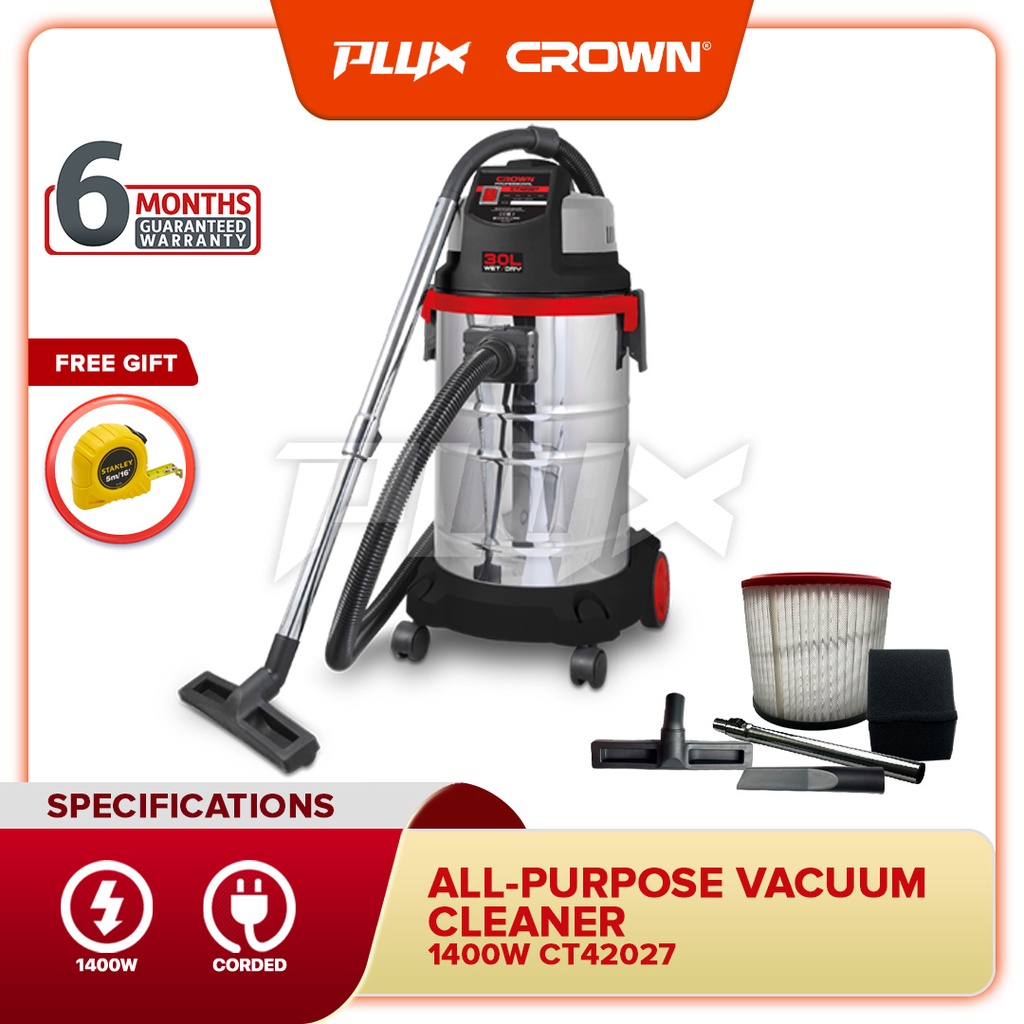 CROWN PROFESSIONAL CT42027 ALLPURPOSE VACUUM CLEANER Shopee Malaysia