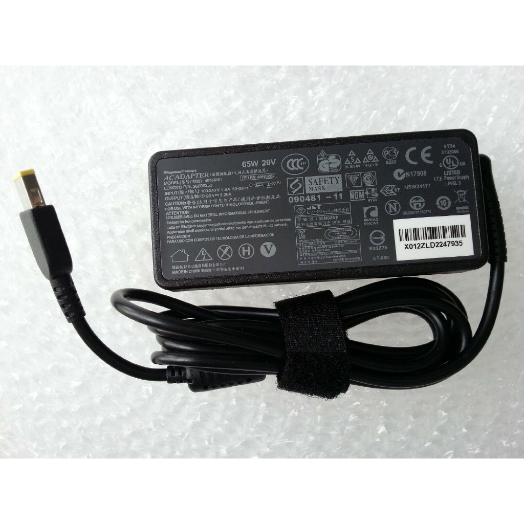 New Replace 65W Power Adapter Charger for Lenovo ThinkPad