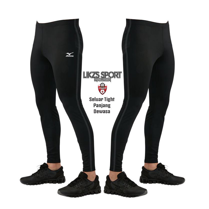 Seluar Tight Fit Panjang Dewasa Training Pants Inner Wear Stretchable Bodyfit Tight Warm Up