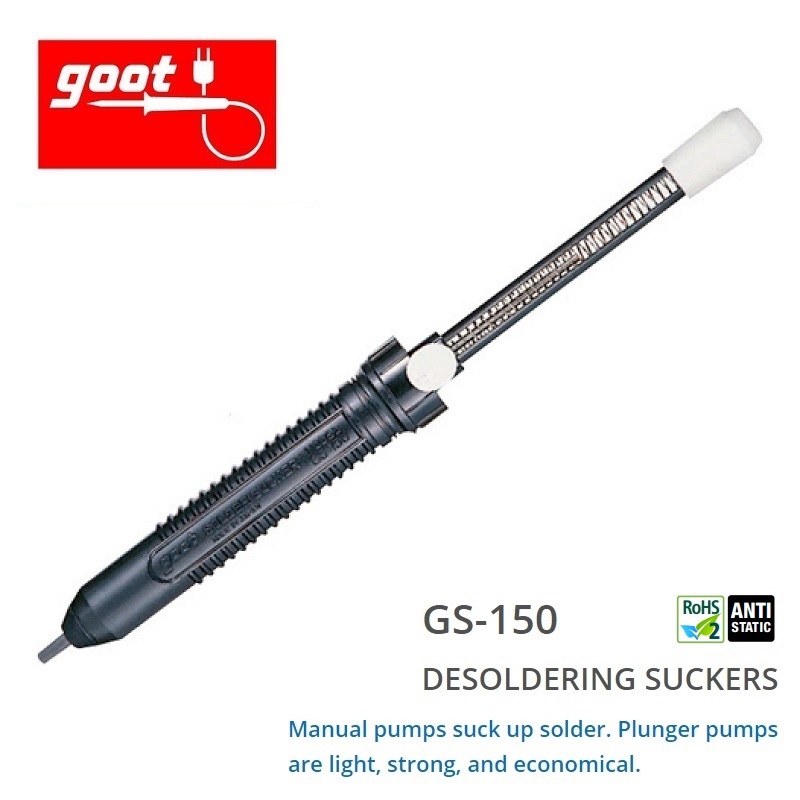 GOOT GS150 AntiStatic Desoldering Pump 330mm Shopee Malaysia