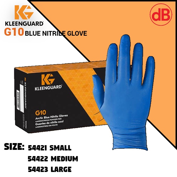 KleenGuard G10 Blue Nitrile Gloves (100pcs) Shopee Malaysia
