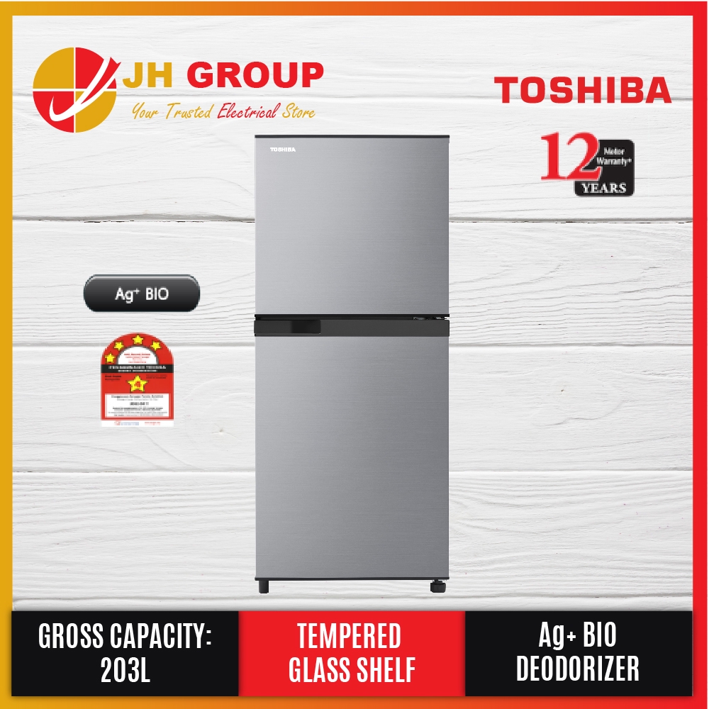 Toshiba 2 Door Refrigerator (203 L) GrB22Mp(Ss) Shopee Malaysia