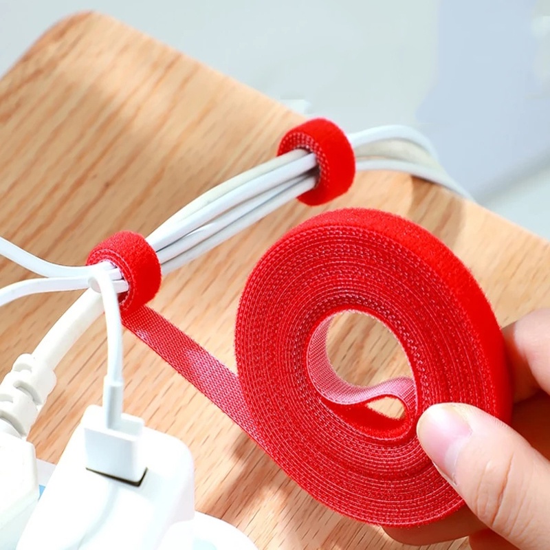 Reusable Data Velcros Cable Ties / Self Adhesive Fastener Nylon Tape