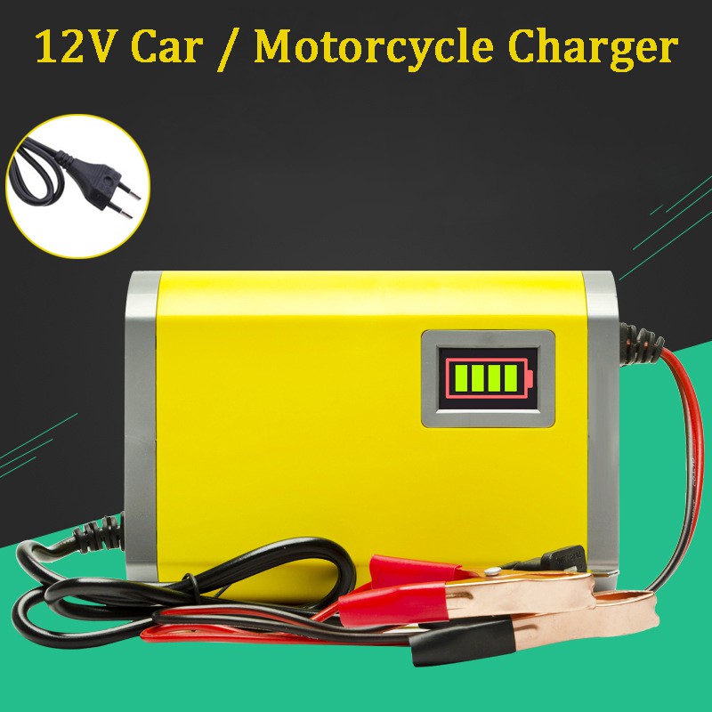 12V 2A 6A Car Auto Battery Charger 12V 3Ah20Ah Moto Battery Charger