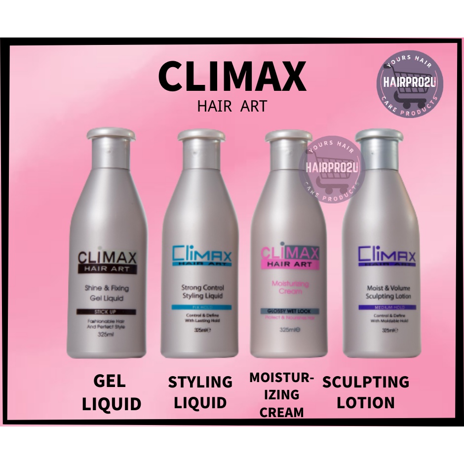CLIMAX HAIR ART GEL LIQUID OR HAIR CREAM 325ML Shopee Malaysia