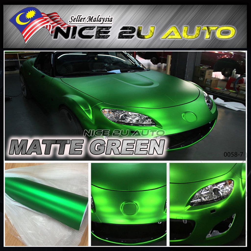 Car Vehicle 30x152cm Color Matte Chrome Vinyl Wrap Film Car Sticker