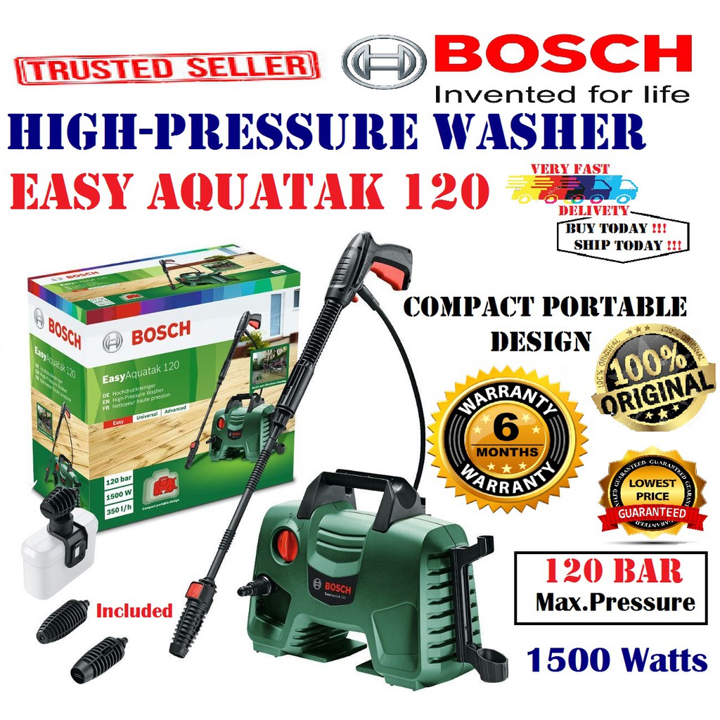 BOSCH Easy Aquatak 120 High - Pressure Cleaner 1500Watts - 06008A79L1