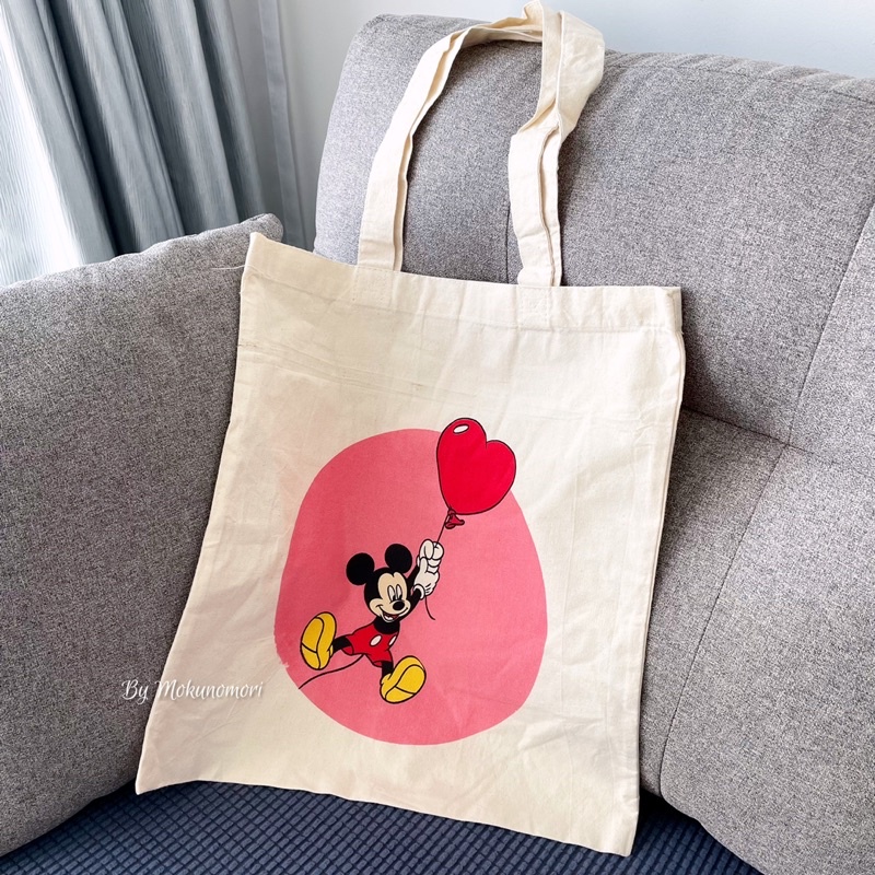Disney Mickey Mouse Fine Cotton Canvas / Light Weight Tote Women