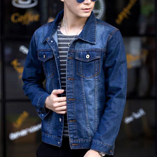Men denim jeans jacket allmatch smart casual [S to 5XL] Shopee Malaysia